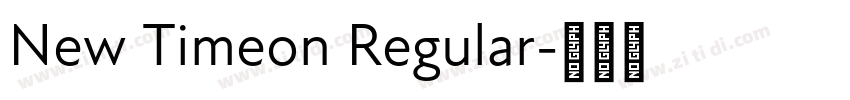 New Timeon Regular字体转换